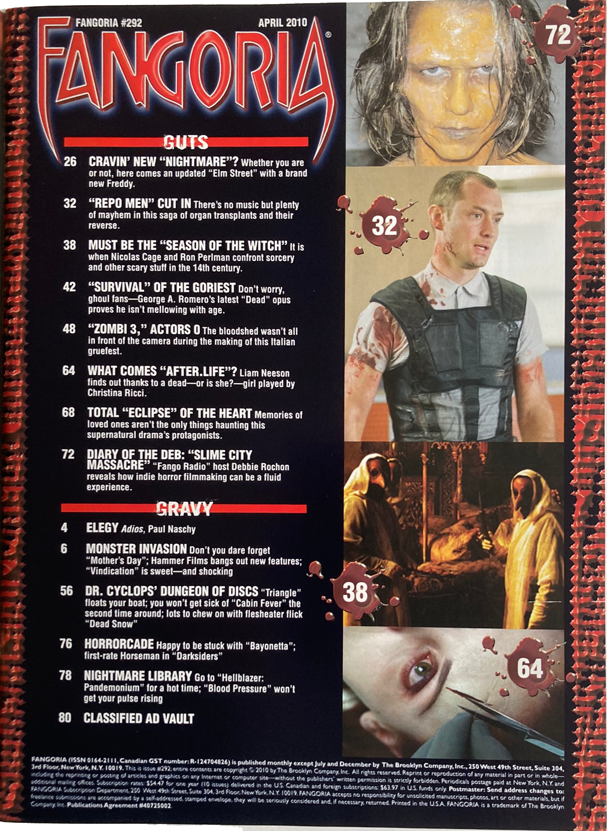 Fangoria  Magazine #292