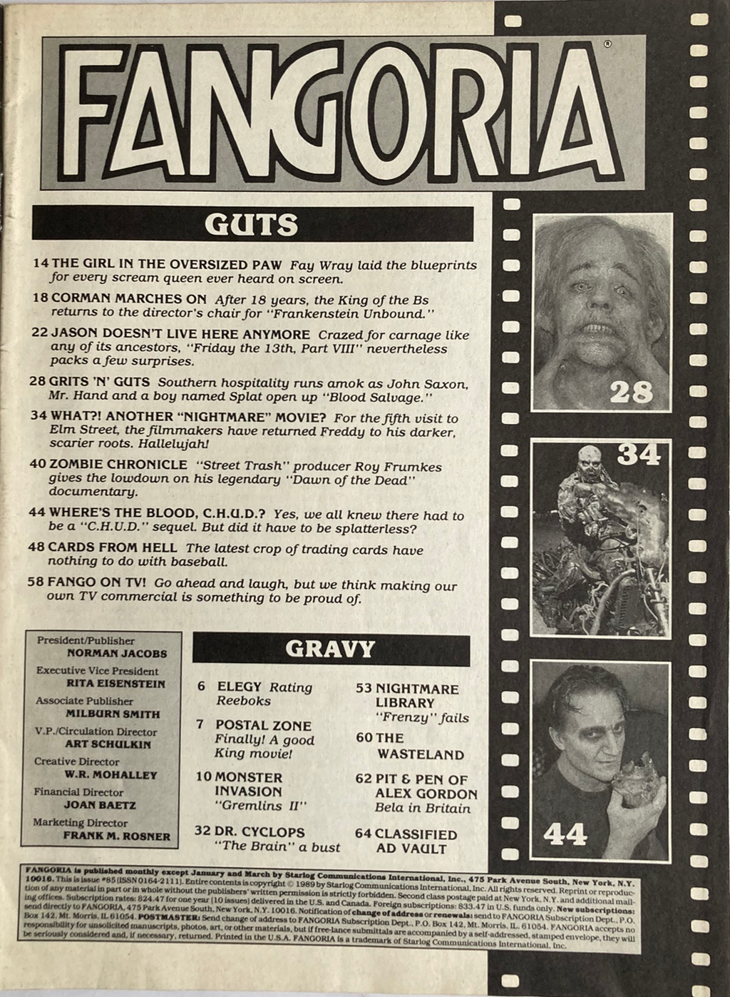 Fangoria  Magazine #85