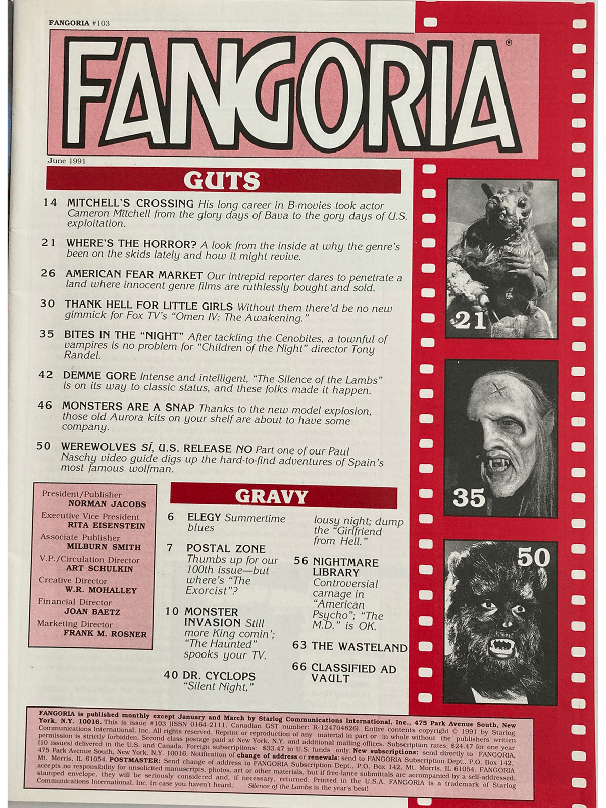 Fangoria Magazine #103