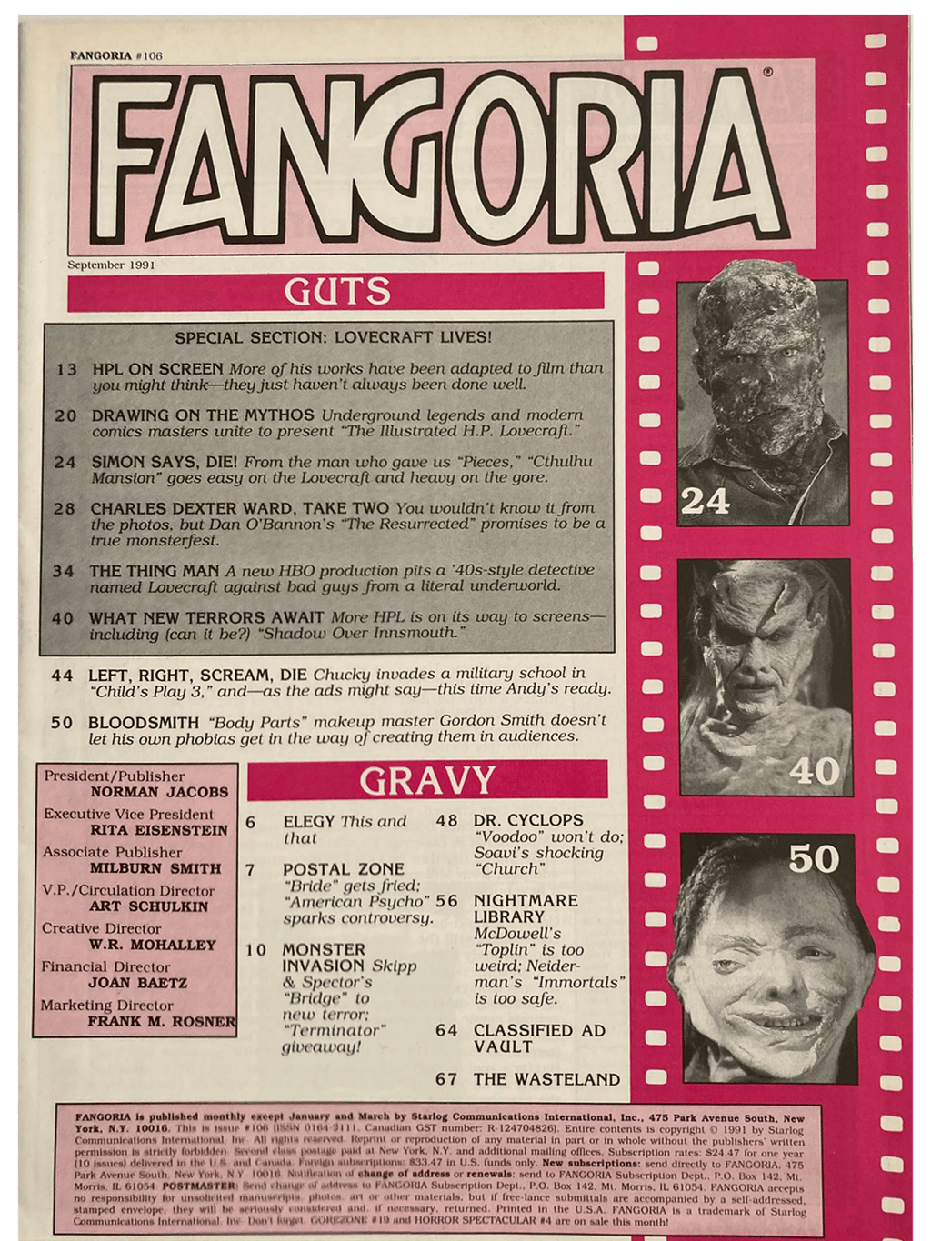 Fangoria Magazine #106