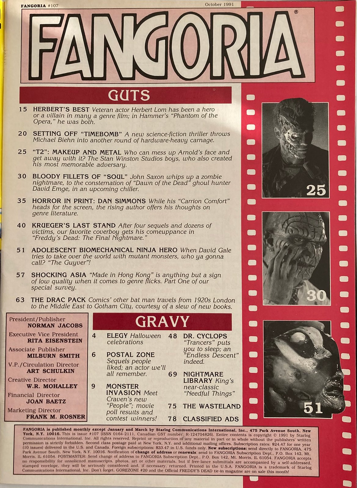 Fangoria Magazine #107