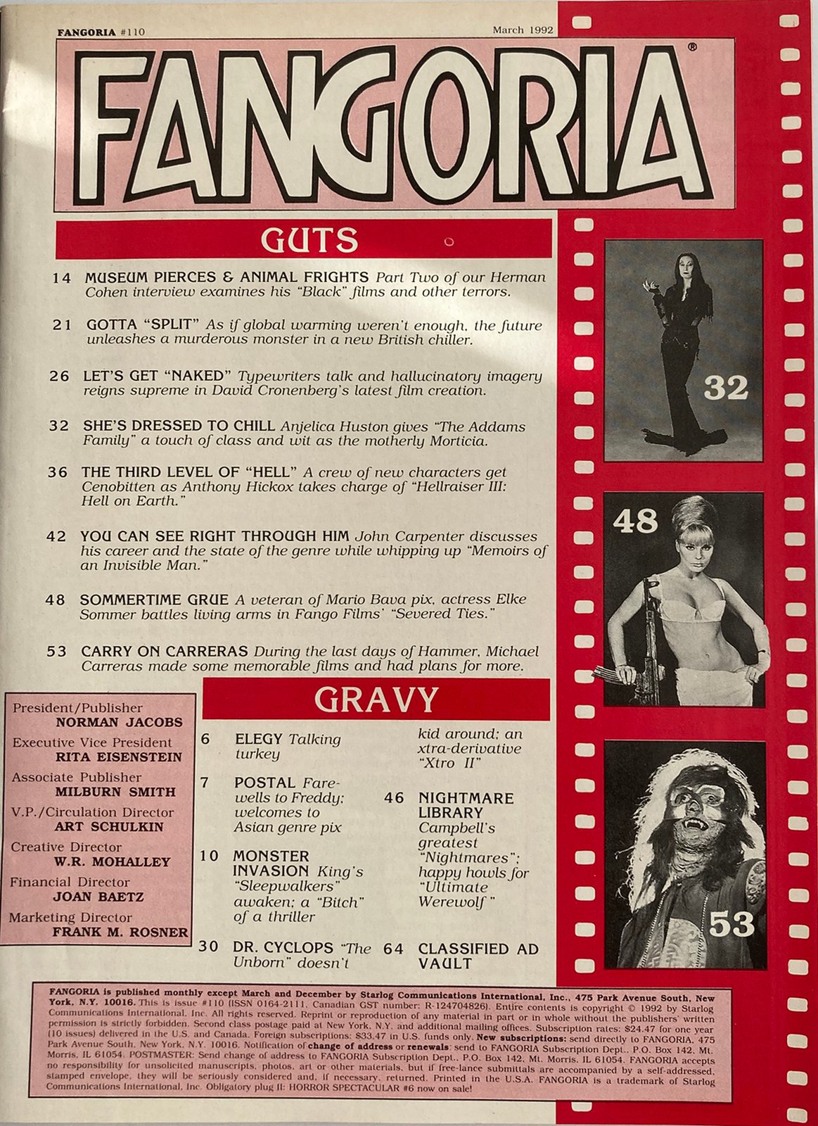 Fangoria Magazine #110