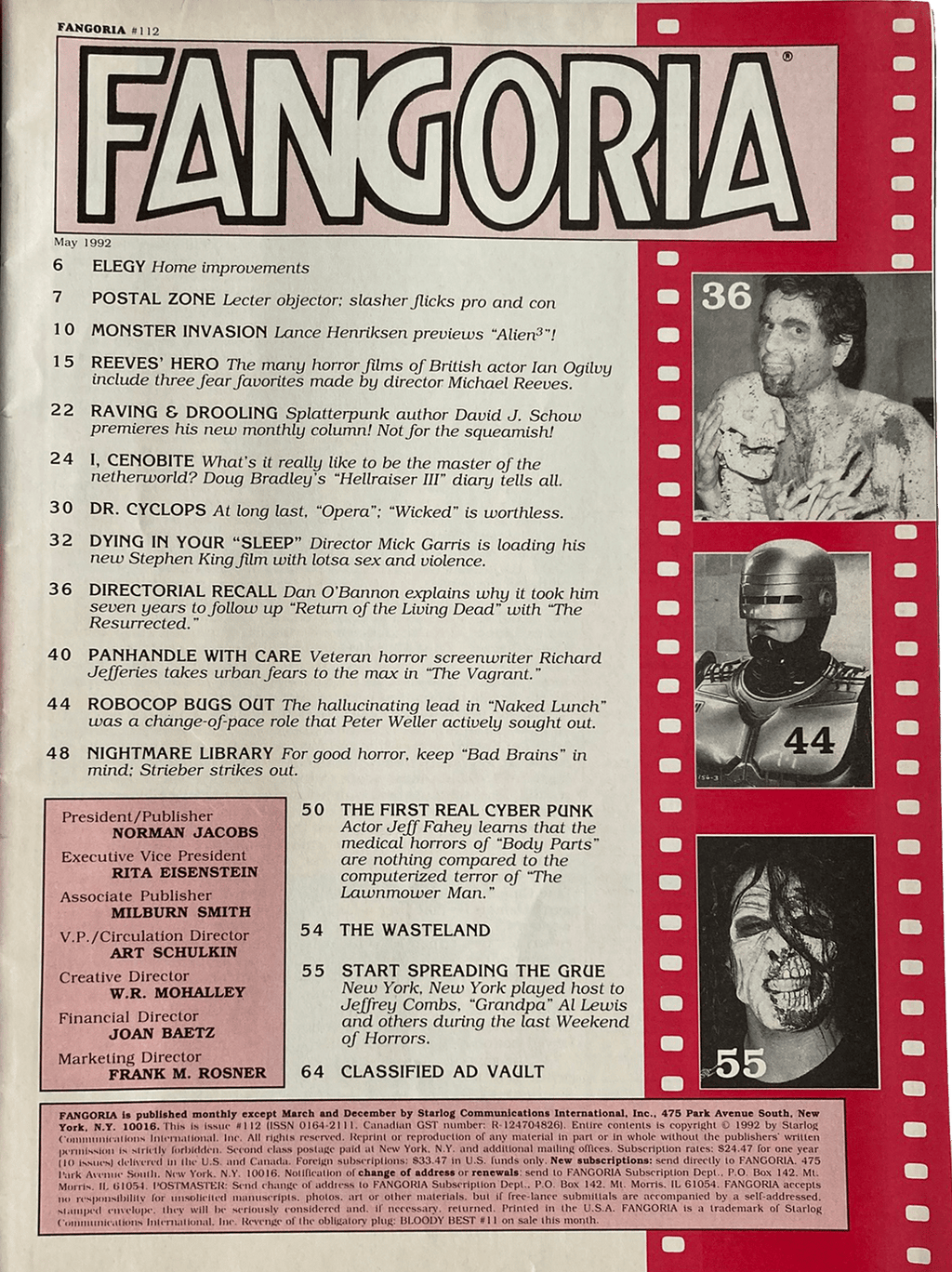 Fangoria Magazine #112