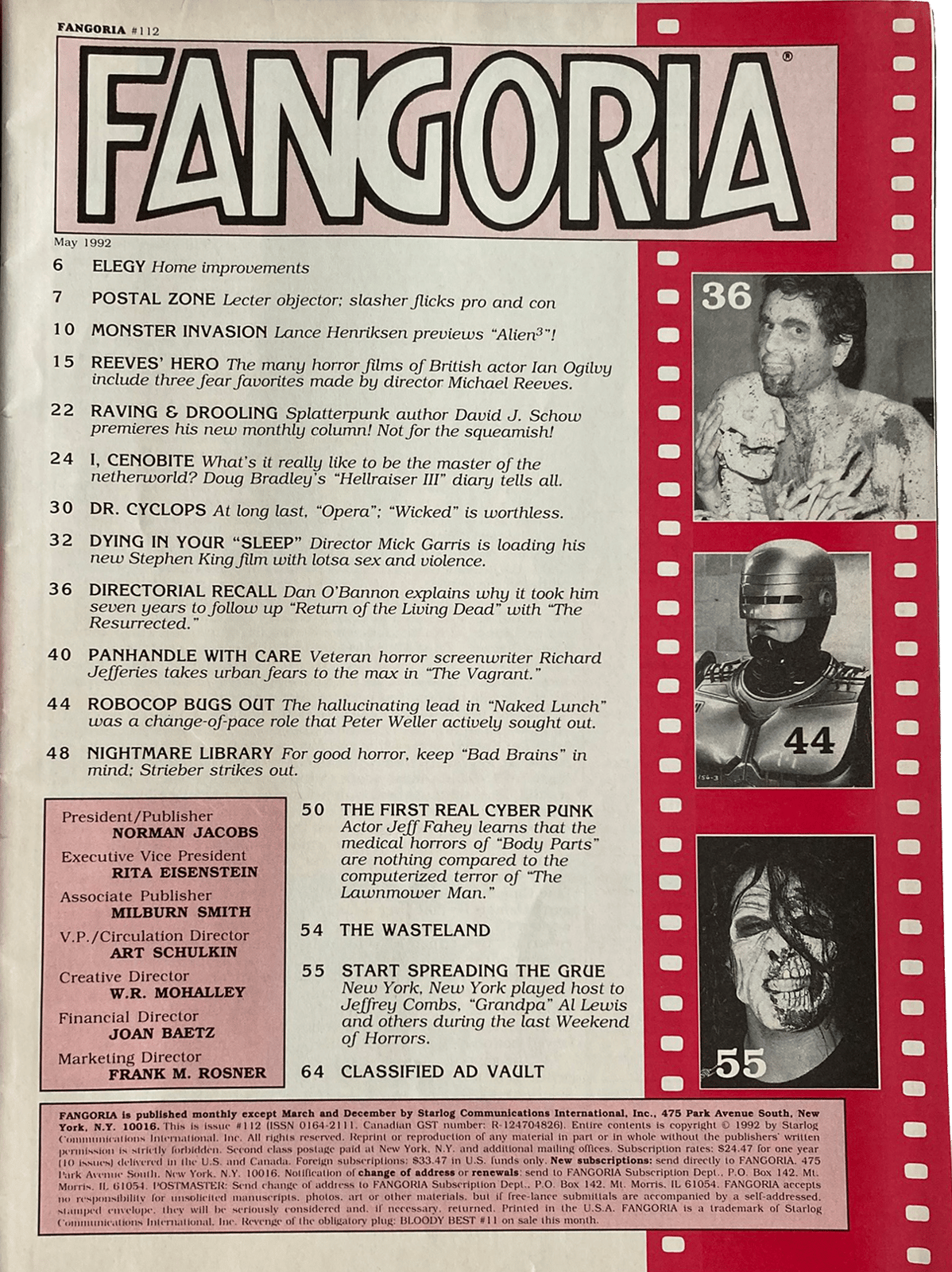 Fangoria Magazine #112