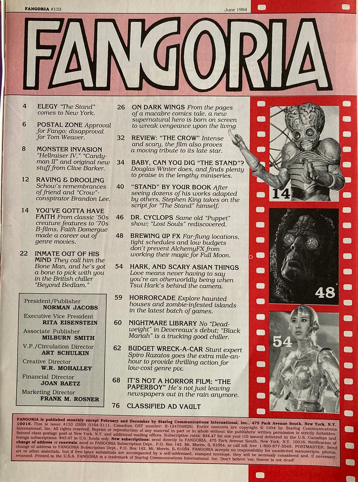 Fangoria Magazine #133