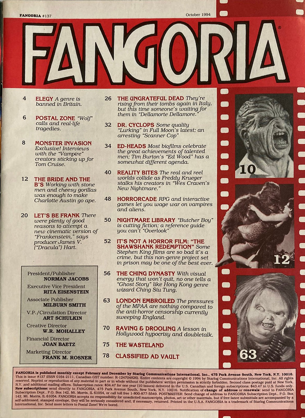 Fangoria Magazine #137