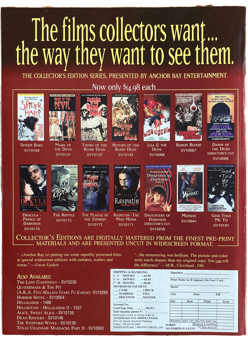 Fangoria Magazine #169