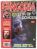 Magazine cover of Fangoria featuring horror-themed content and text.