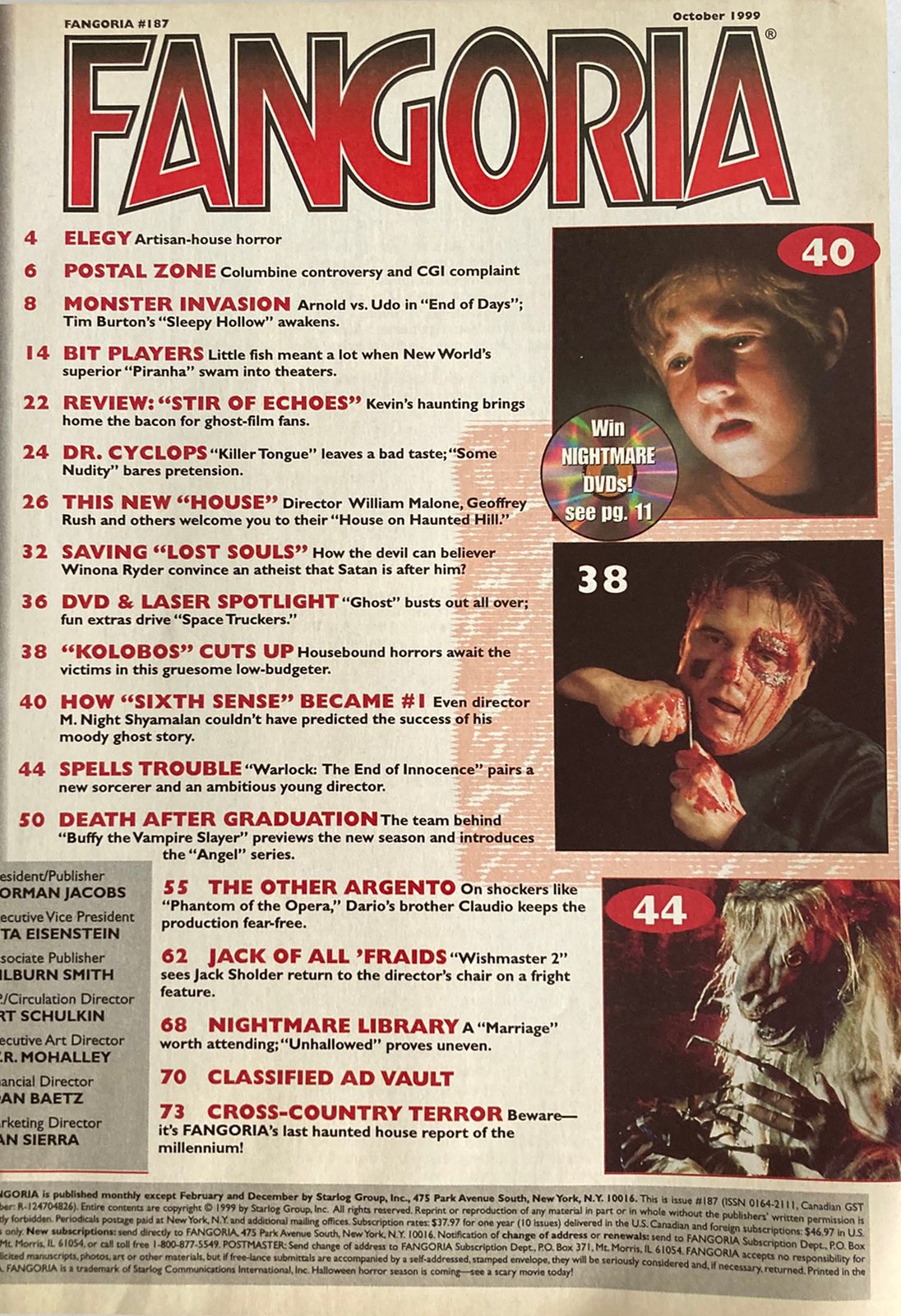Fangoria Magazine #187