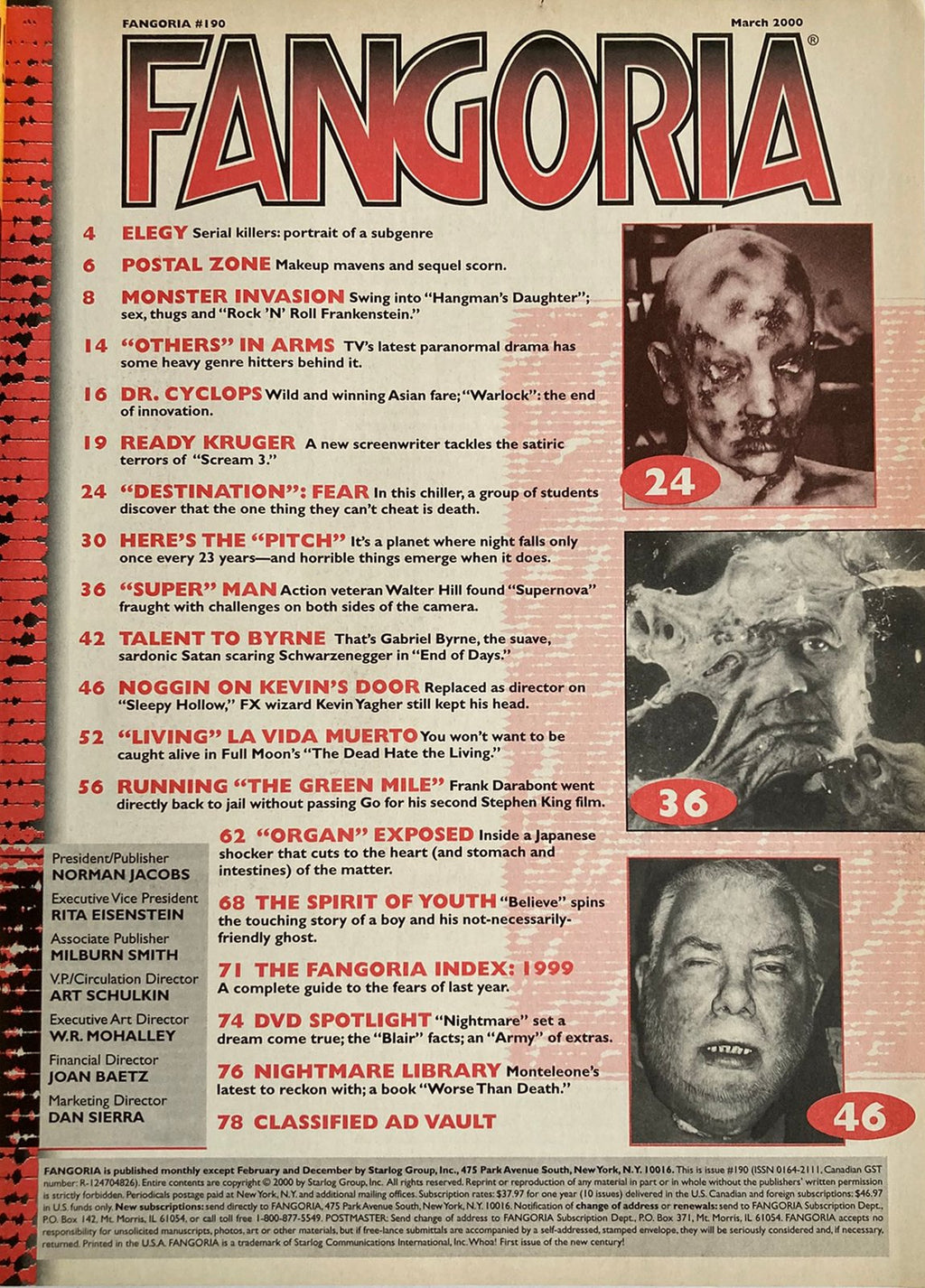 Fangoria Magazine #190