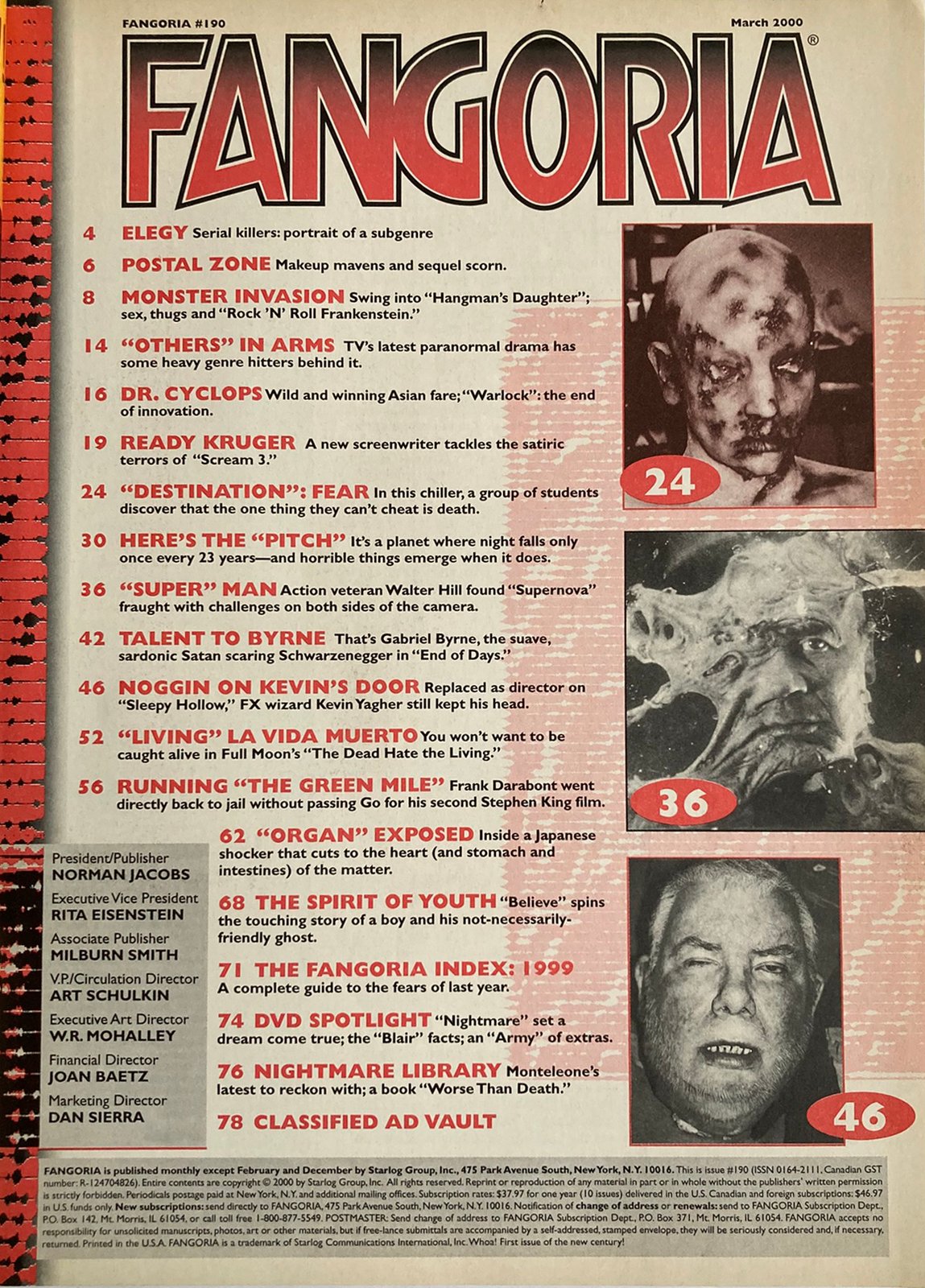 Fangoria Magazine #190