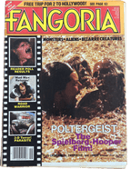 Magazine cover of Fangoria featuring horror movie images and text.