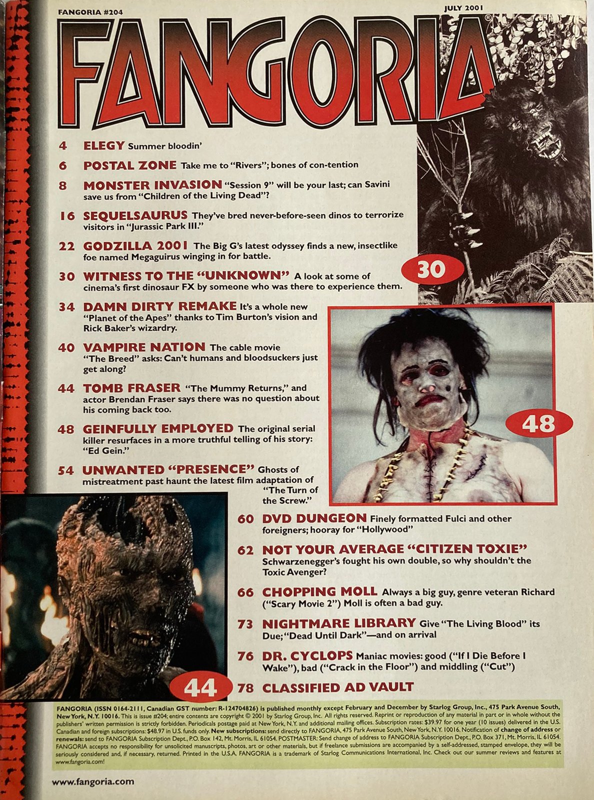 Fangoria Magazine #204