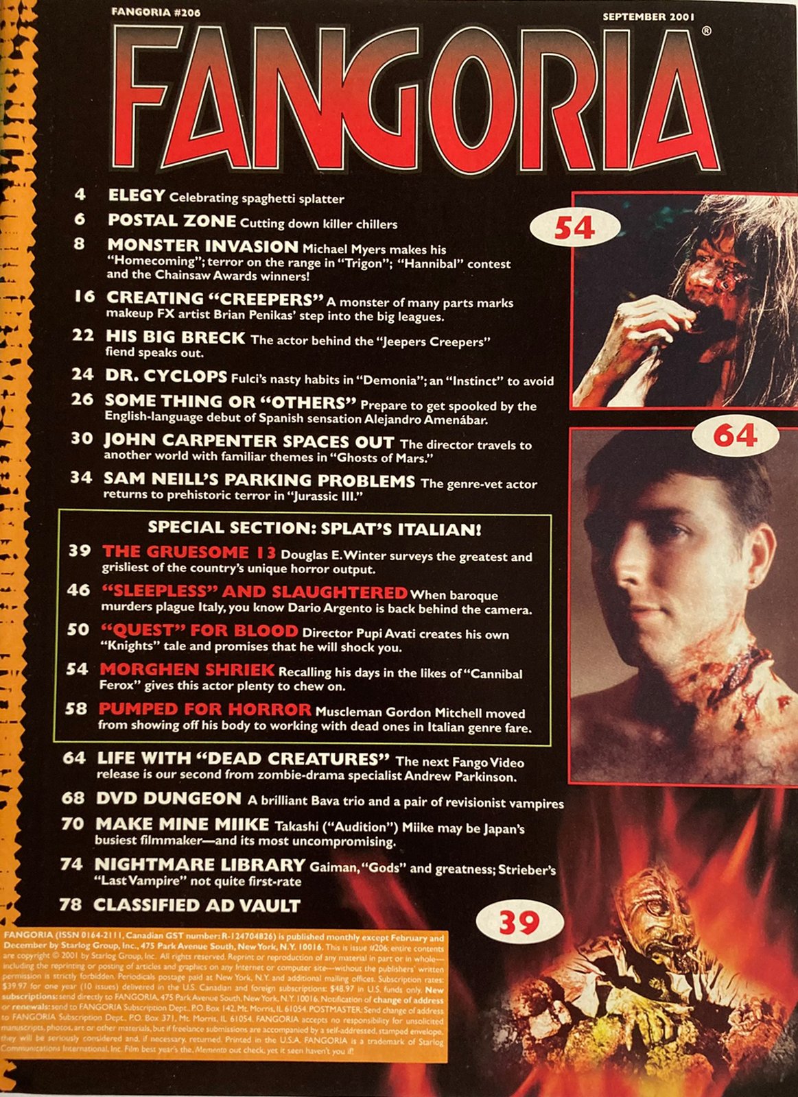 Fangoria Magazine #206