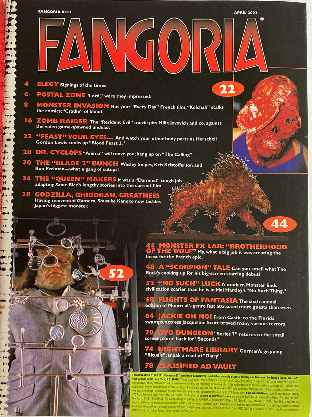 Fangoria Magazine #211