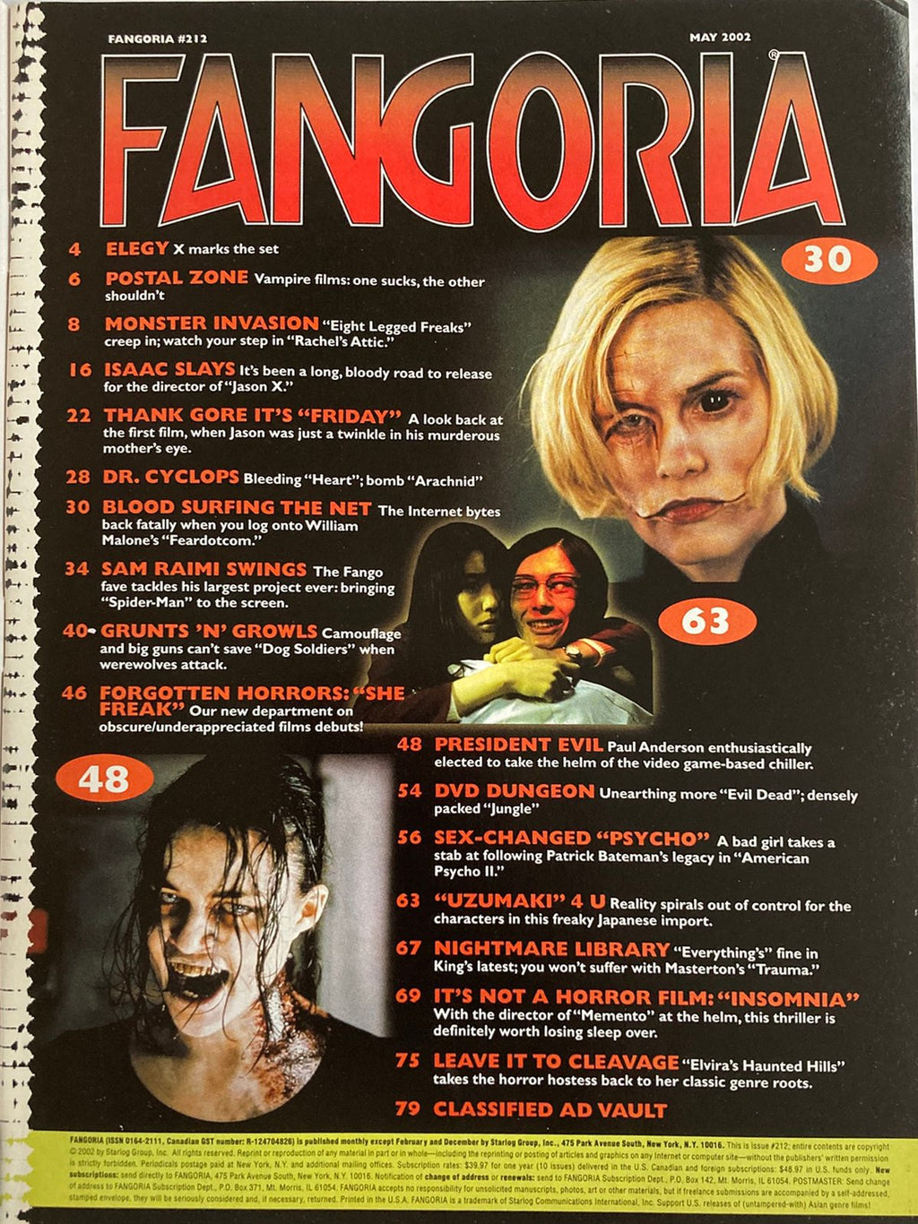 Fangoria Magazine #212