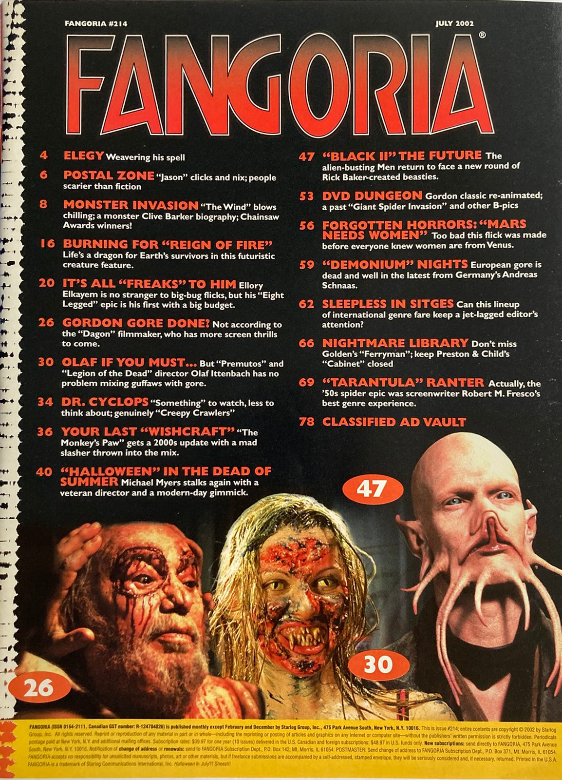 Fangoria Magazine #214