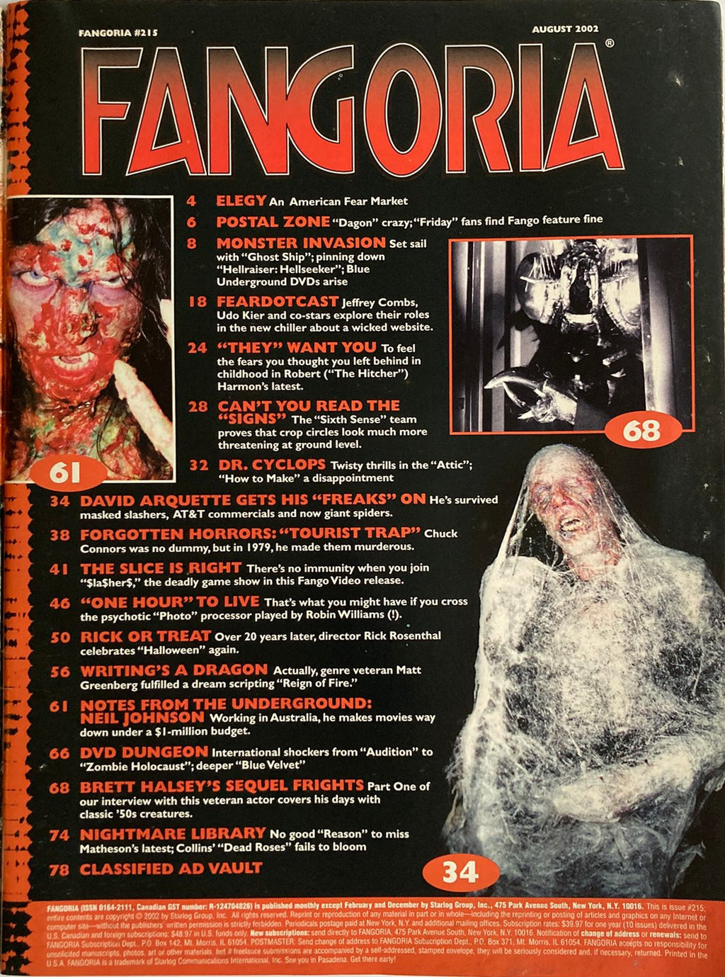 Fangoria Magazine #215