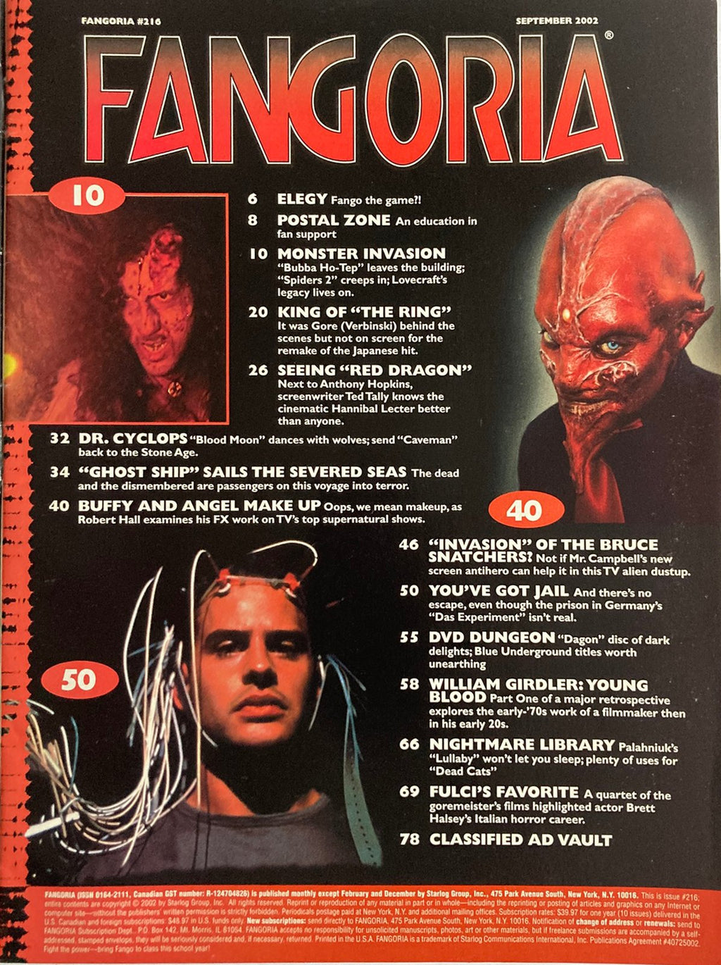Fangoria Magazine #216