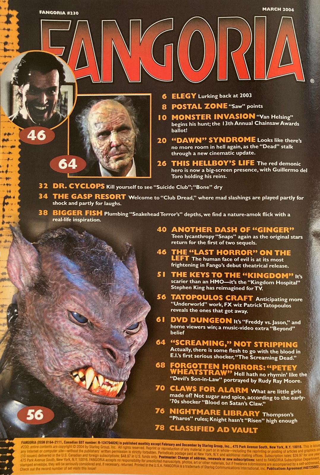 Fangoria Magazine #230