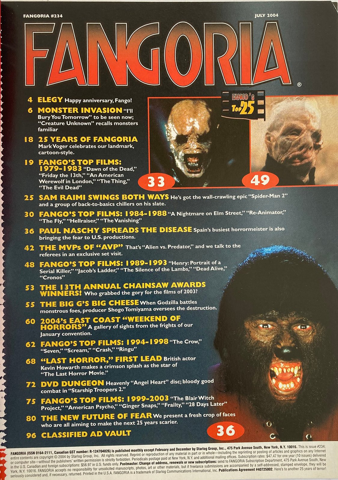 Fangoria Magazine #234