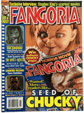 Magazine cover of Fangoria #238 featuring Seed of Chucky and interviews.