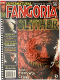 Magazine cover of Fangoria #252 featuring a horror-themed design with text and images.
