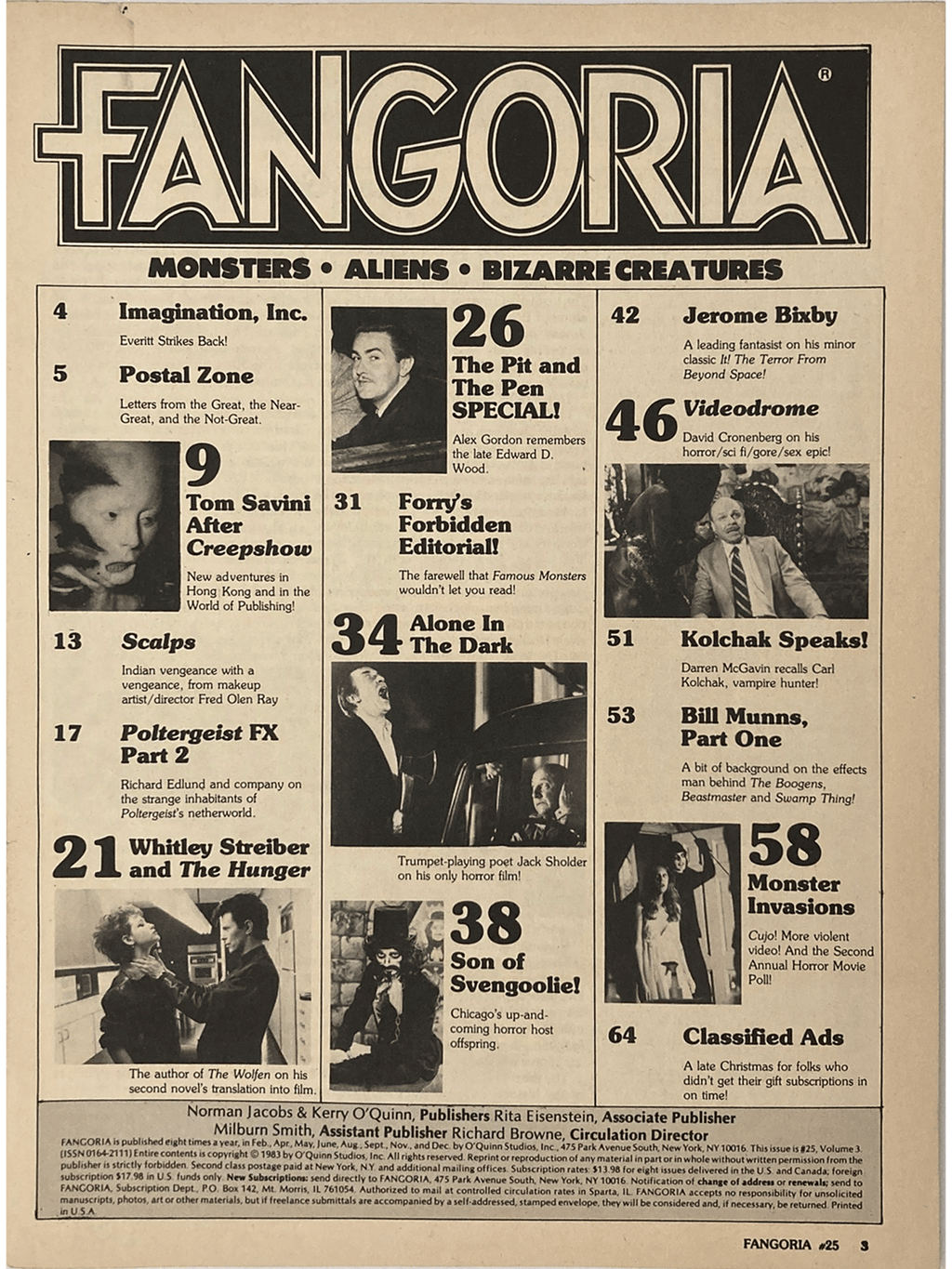 Fangoria Magazine #25