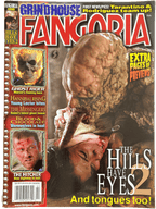 Magazine cover of Fangoria #260 featuring 'The Hills Have Eyes 2' with horror movie images and text.