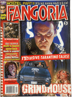 Magazine cover of Fangoria #262 featuring Grindhouse and text about Tarantino talks.
