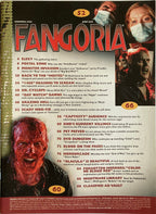 Fangoria magazine cover with horror-themed layout and text