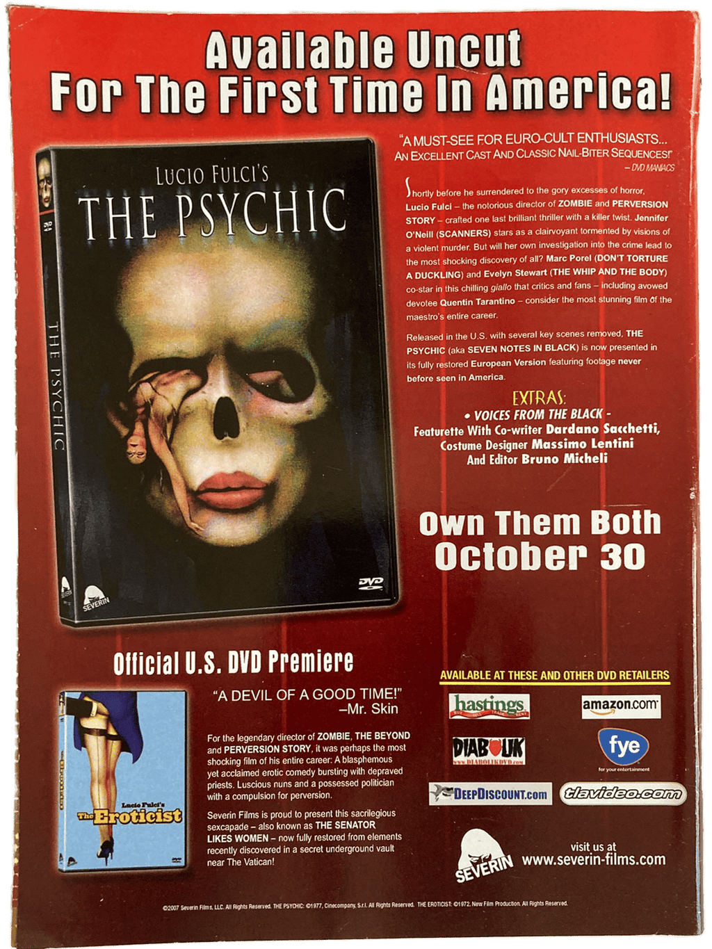 Fangoria Magazine #268 torn spine