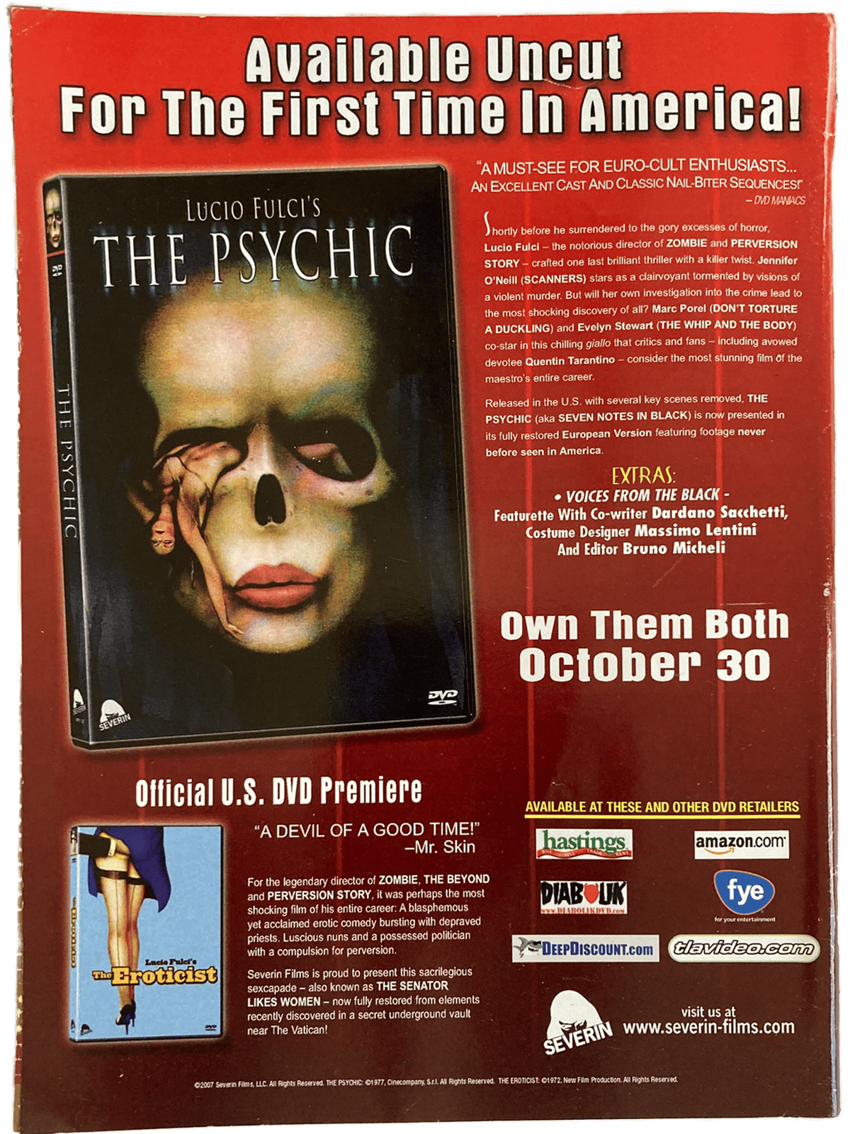 Fangoria Magazine #268 torn spine