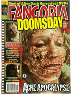 Fangoria #270 magazine cover featuring a zombie with 'Acne Apocalypse' text
