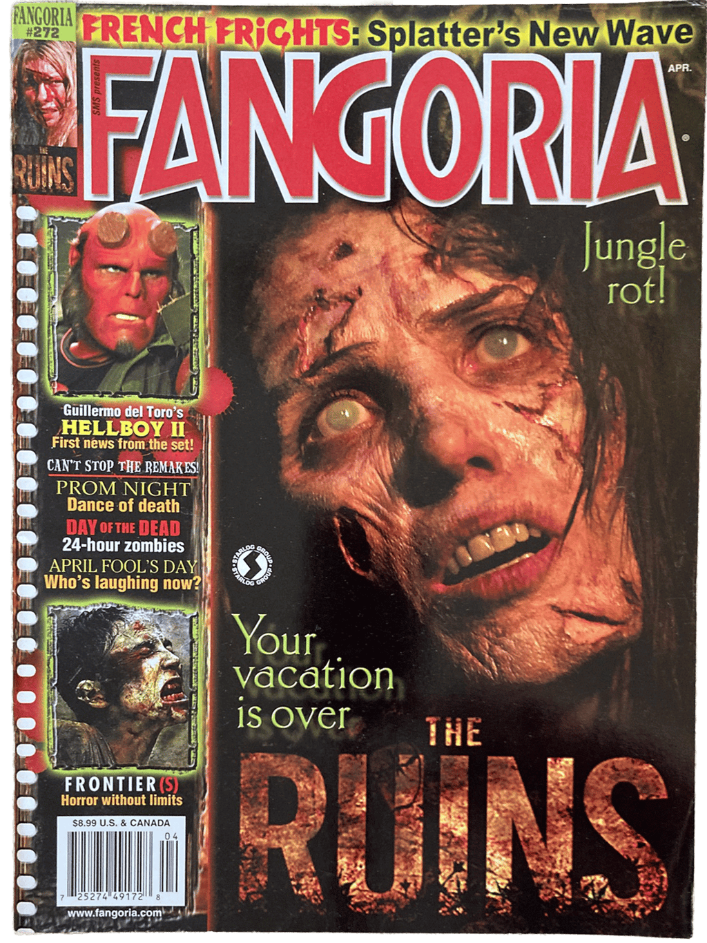 Magazine cover of Fangoria #272 featuring The Ruins