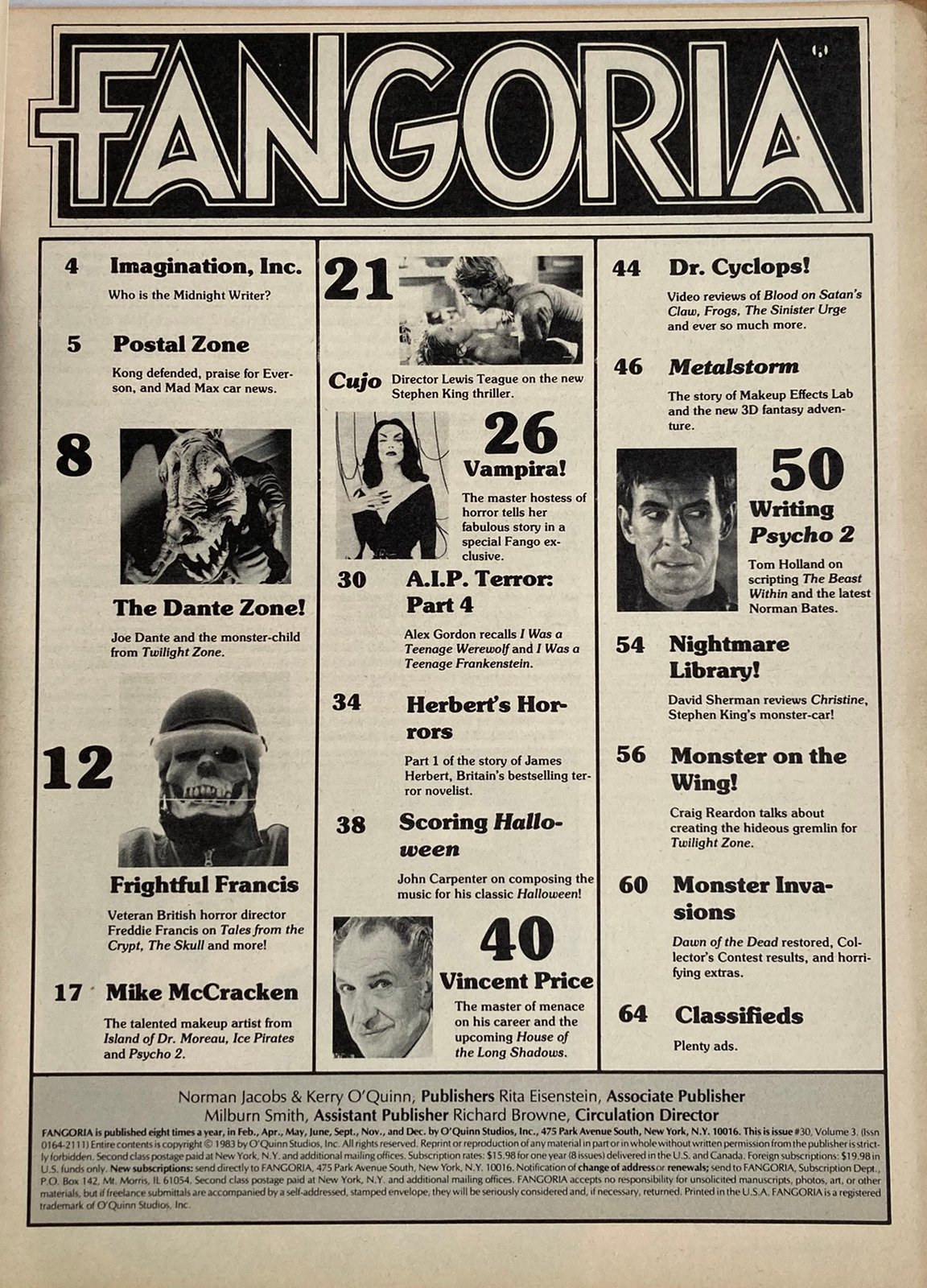 Fangoria Magazine #30