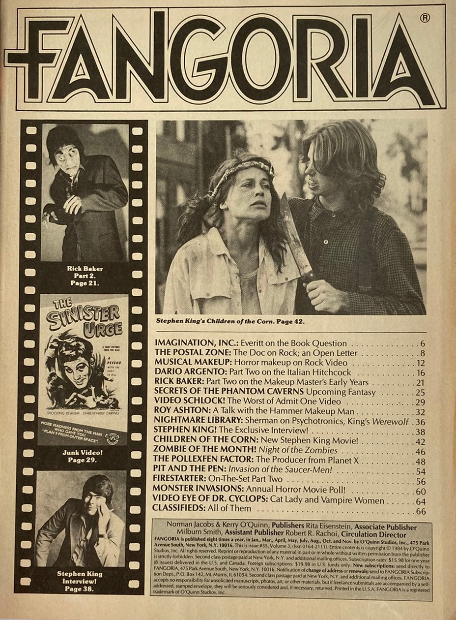 Fangoria Magazine #35