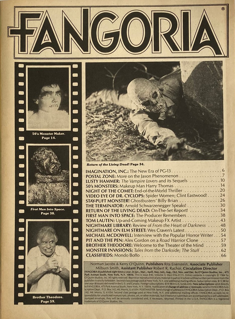 Fangoria Magazine #40