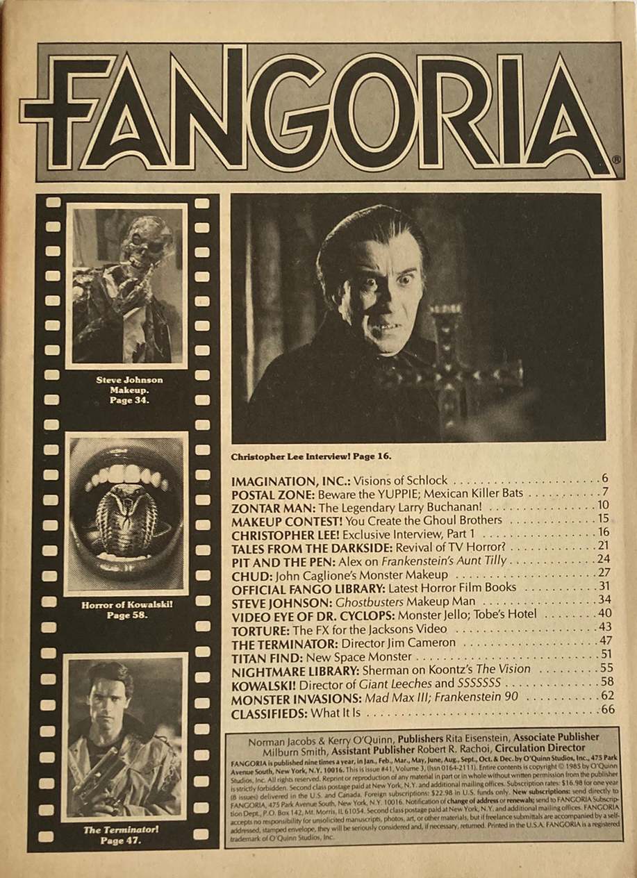 Fangoria Magazine #41