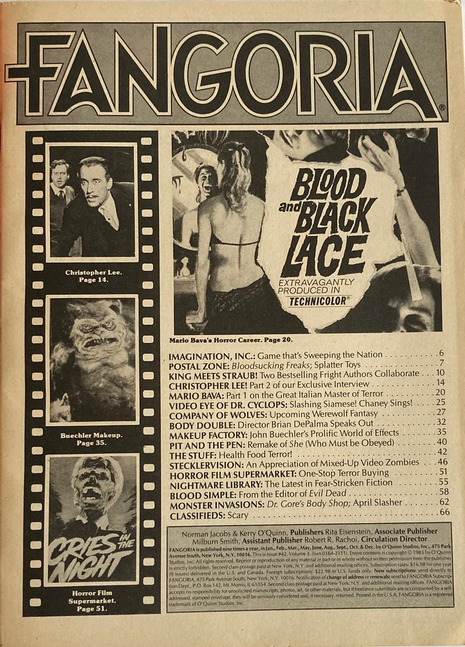 Fangoria Magazine #42
