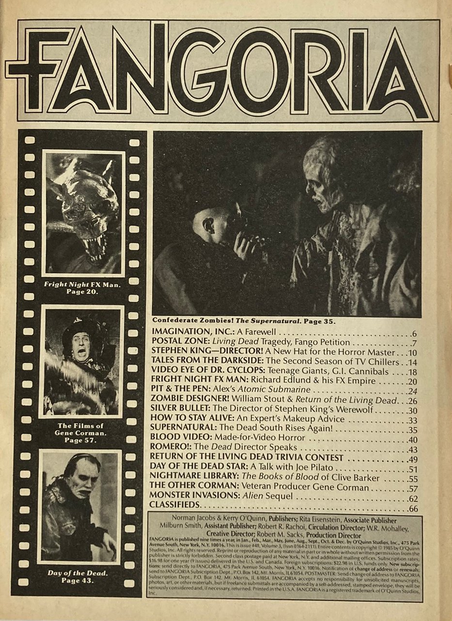 Fangoria Magazine #48