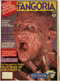 Magazine cover of Fangoria #50 featuring a Nightmare on Elm Street 2