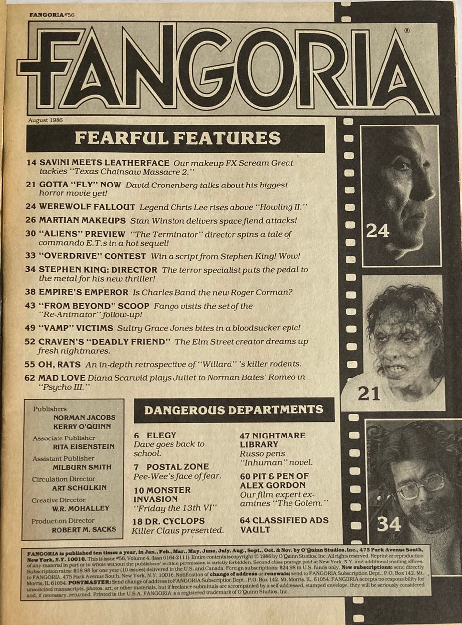 Fangoria Magazine #56
