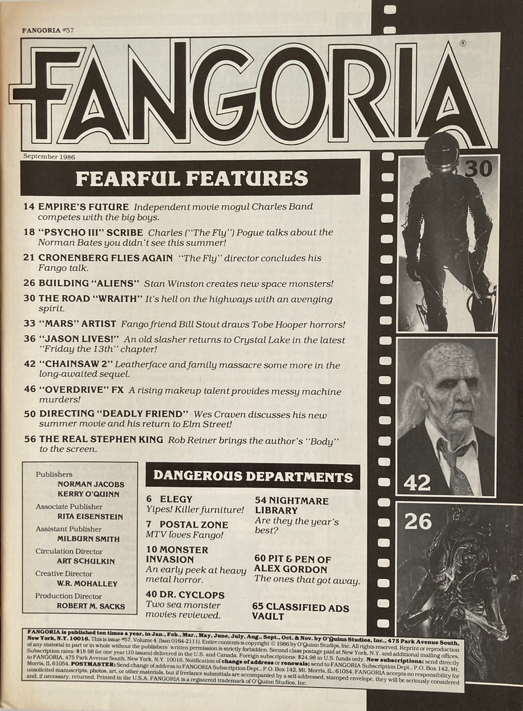 Fangoria Magazine #57