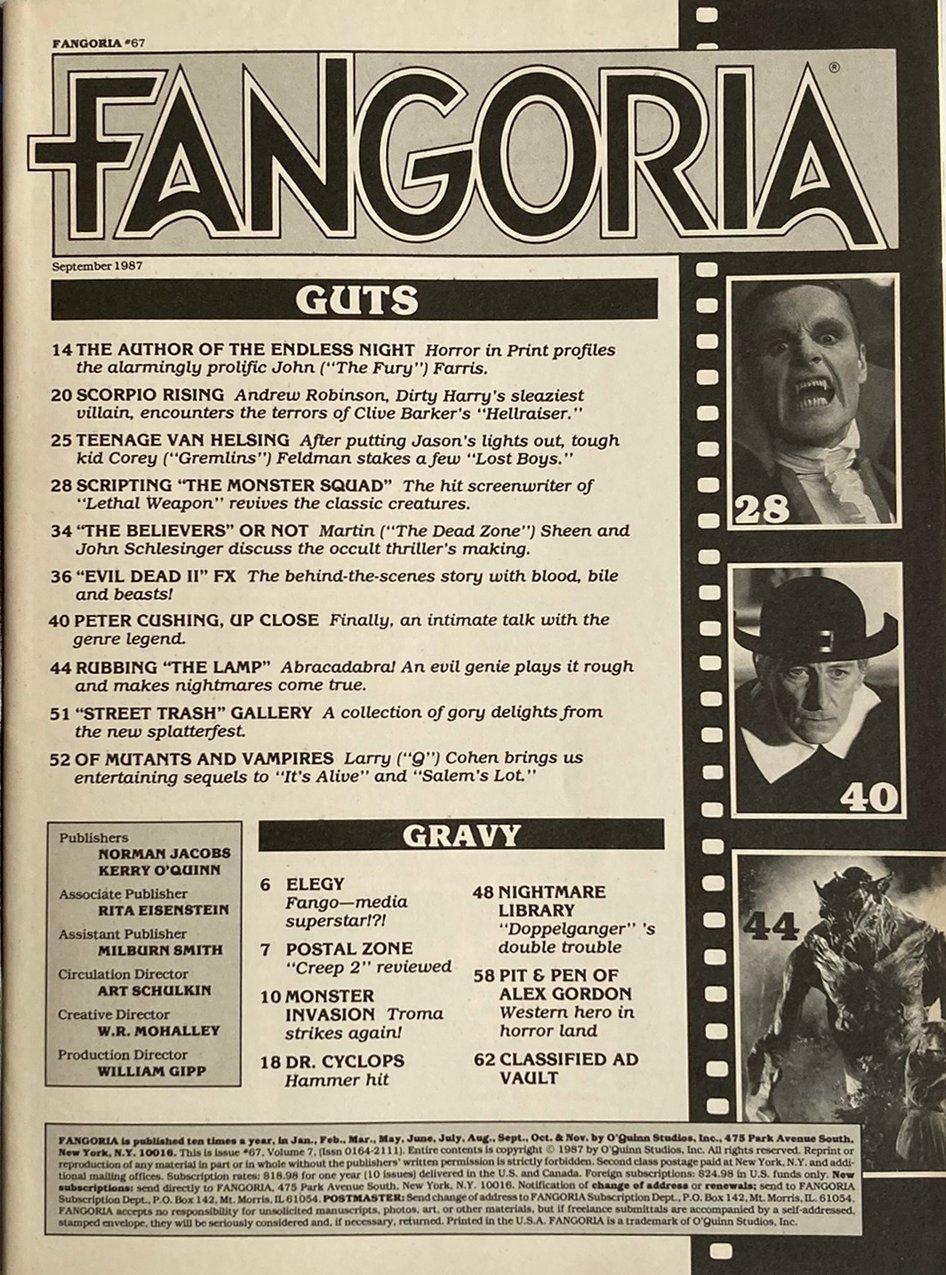 Fangoria Magazine #67