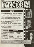 Fangoria magazine cover with horror movie images and text