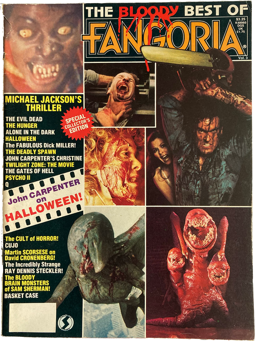 The Bloody Best of Fangoria Vol. 3 magazine cover featuring horror movie scenes and special collector’s edition highlights