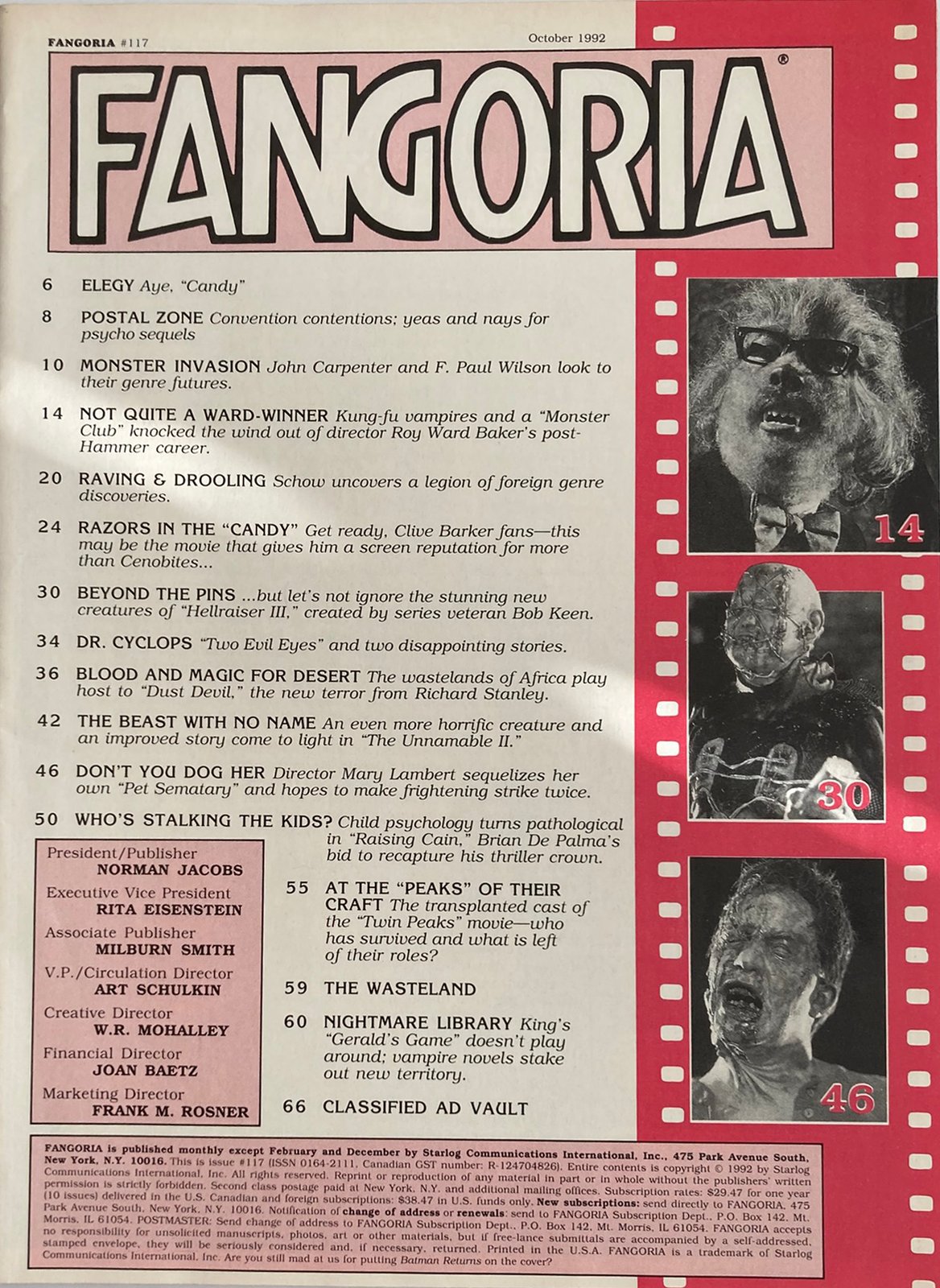 Fangoria Magazine #117