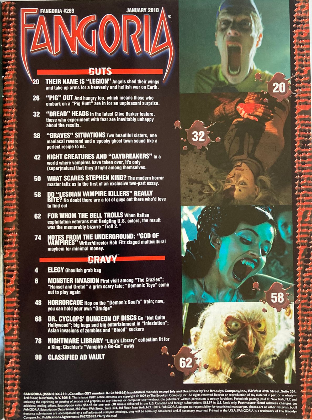 Fangoria Magazine #289