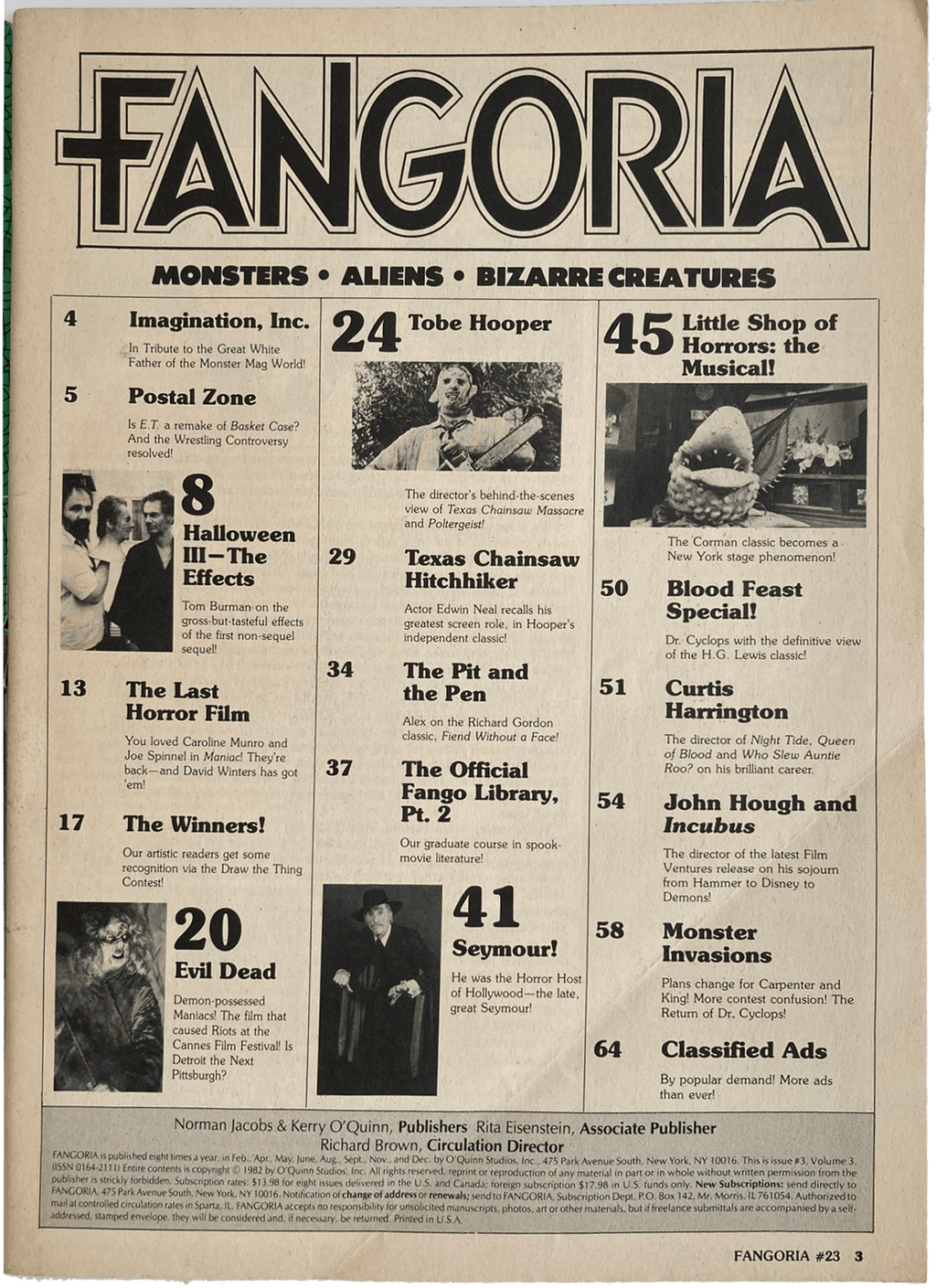 Fangoria Magazine #23